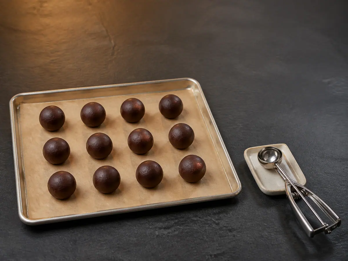 Creme e manteiga soltando vapor e com pequenas bolhas nas bordas, ao lado de chocolate amargo picado